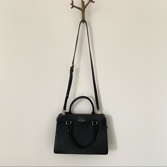 Kate Spade Black Pebble Leather 2-way Satchel